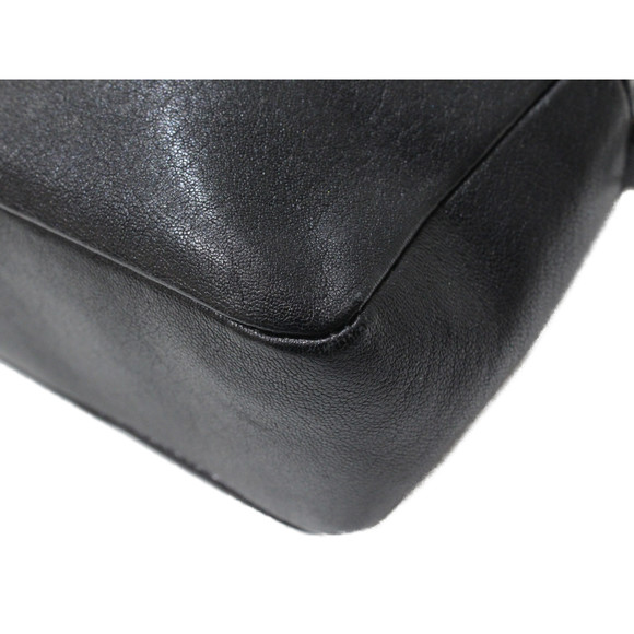 YSL Fringe Shoulder Bag Leather Black - Picture 6 of 16